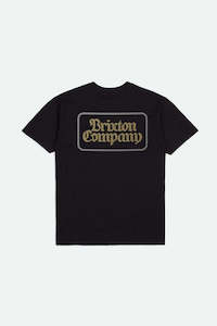 Fashion & Accessories: BRIXTON // Norvell SS Tee WORN BLACK