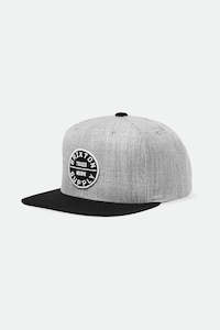 Fashion & Accessories: BRIXTON // Oath III Snapback HEATHER GREY/BLACK