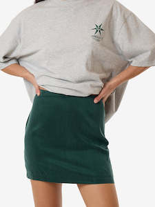 Dress: THRILLS // Valentina Mini Skirt DEEP EMERALD