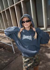 3 Days Only Mens Sale: AFENDS // Hidden Boxy Pull On Hood CHARCOAL