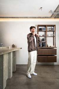 CRATE // Superfleece Scripted Zip Hoodie CHIA