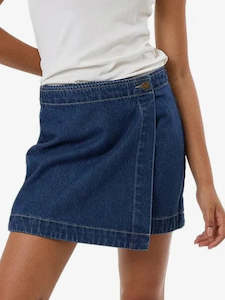 Denim Sale: THRILLS // Marley Wrap Skirt UNION BLUE