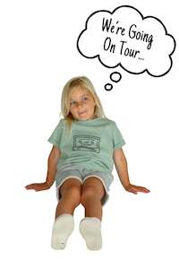 Mini Me: POP FACTORY SHOP // Tape Deck Tee SAGE