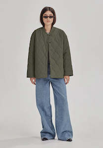 Her Jackets: COMMONERS // Quilted Jacket OLIVE GREY