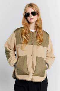 Her Jackets: KAREN WALKER // Venture Jacket NATURAL/HERB GREEN