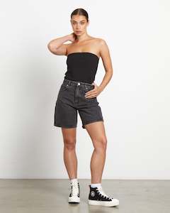 Denim Sale: ABRAND // Carrie Short Piper WASHED BLACK