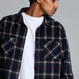 CRATE // Mason Flannel Shirt BLACK/NAVY/WHITE