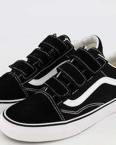 VANS // Old Skool Velcro BLACK/WHITE