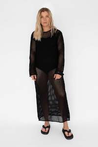 Lucky Last All Items 149: BEIGED // The Net Dress BLACK