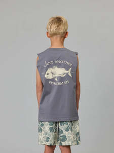 JAF KIDS // Mini Snapper Tank CHARCOAL
