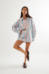 Her Tops Shirts: COMMONPLACE // Eastern Shirt BABY BLUE PINK