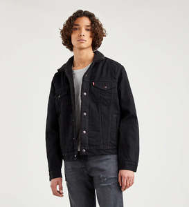 LEVIS // Type III Sherpa Trucker BERK BLACK