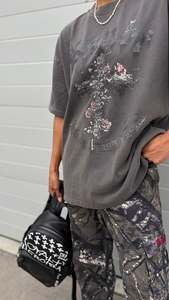 KSUBI // Thorned Ekcess Tee CHARCOAL