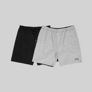 Him Shorts: CRATE // Reversible Sweat Short BLACK/GREY