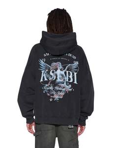 Him Hoodies Crews: KSUBI // Spirit Ekcess Hoodie Acid Black CHARCOAL