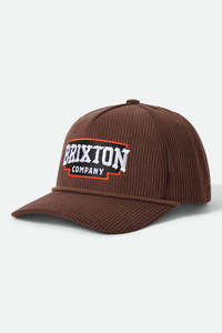 Headwear: BRIXTON // Pierson C NP Snapback PINECONE BROWN