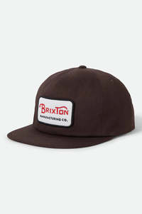 BRIXTON // Grade HP Snapback PINECONE BROWN