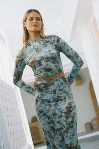 CHARLIE HOLIDAY // Georgie Top EARTH TIE DYE