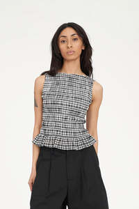 HUFFER // Roony Gigi Top BLACK CHALK