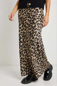 Stories Be Told: STORIES BE TOLD // Record Leopard Satin Bias Maxi Skirt