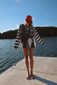 HAPPY LITTLE MOTHER // Racing Stripe Mesh BLACK