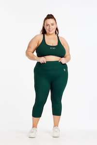 HYBRID 3/4 LEGGINGS PINE