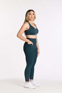 Staple Collection: STAPLE W/ POCKET FULL LENGTH LEGGINGS JADE