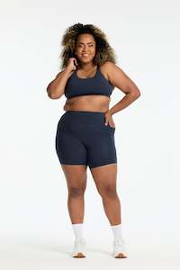 Staple Collection: STAPLE W/ POCKET MID SHORT SLATE BLUE