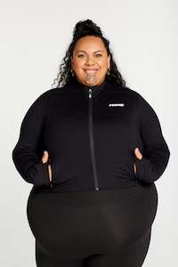 Outerwear: CROP MOVEMENT JACKET ONYX