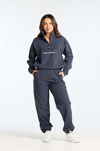 Outerwear: HINE CARGO PANTS SLATE BLUE