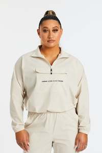 Outerwear: HINE CARGO JACKET BEIGE