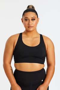 Onyx: CURVED BUILT-IN SPORTS BRA ONYX