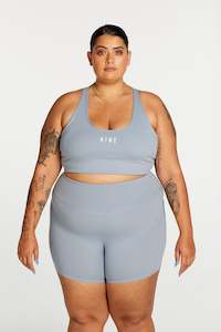 The Neutrals Edit: STAPLE MID SHORT DUSTY BLUE