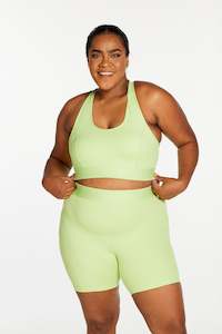 The Summer Edit: TRACK PANEL MID SHORT LIME