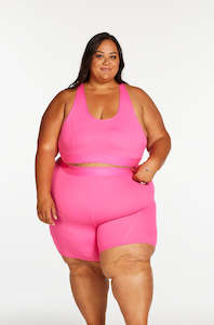 TRACK PANEL MID SHORT PINK