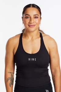 PERFORMANCE RACERBACK CROP SINGLET ONYX