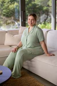 Hine Sleep: HINE SLEEP PANT PISTACHIO