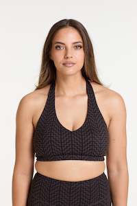 POUTAMA PRINT HALTER NECK BRA