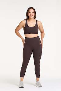 STAPLE W/ POCKET 7/8 LEGGINGS COCOA