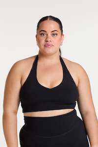 HALTER NECK BRA ONYX