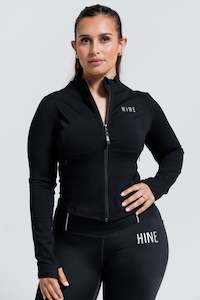 Outerwear: CROP SCULPT JACKET ONYX