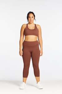 Shopbyleggings: STAPLE 7/8 LEGGINGS CHOCOLATE