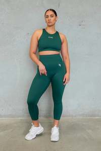 Shopbyleggings: HYBRID 7/8 LEGGINGS FOREST GREEN