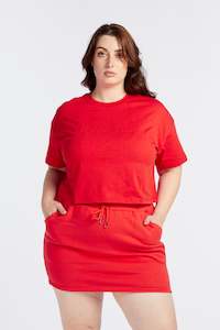 THE ORIGINAL CROP TEE HIBISCUS