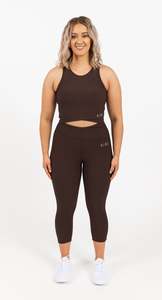 RECOVERY 7/8 LENGTH LEGGING ESPRESSO