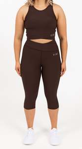 Shopbyleggings: RECOVERY 3/4 LENGTH LEGGING ESPRESSO