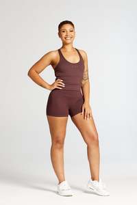 All Bottoms: SIGNATURE STAPLE SHORT SHORTS DEEP MAUVE