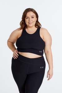 RECOVERY CROP TOP BRA ONYX