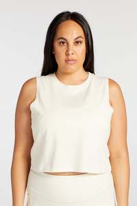 SIGNATURE CROP MUSCLE SINGLET CREAM
