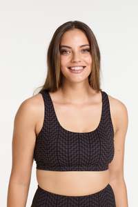 POUTAMA PRINT SCOOP BRA